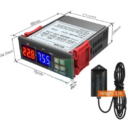 STC -3028 220v Isı ve Nem Termostatı