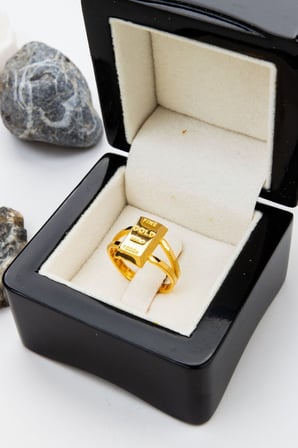 22 Ayar Altın 3,5 Gram Külçe Yüzük LKYZK1566