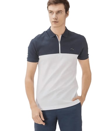 L.acoste Yarım Fermuar Colorblack Polo T-shirt