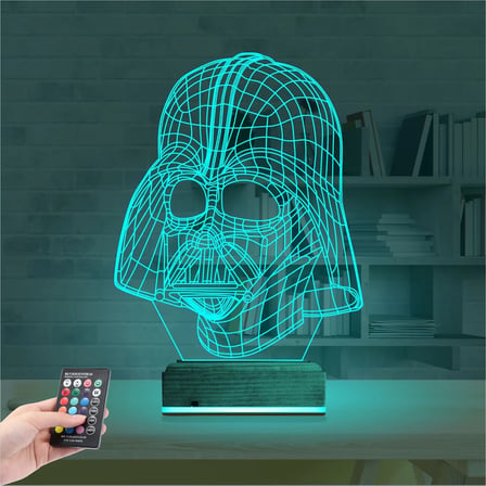 Darth Veider 3D Lamba - Masa Gece Lambası
