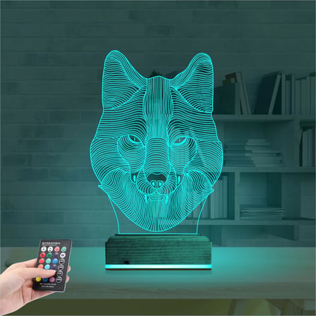 Kurt 3D Lamba - Masa Gece Lambası