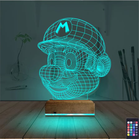 Super Mario 3D Lamba - Masa Gece Lambası