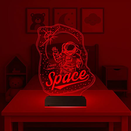 Astronot Space Cosmos 3D Lamba - Masa Gece Lambası