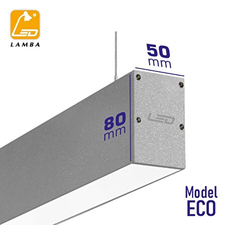 Lambaled Lineer ECO Led Sarkıt 160cm 40W 6500K Beyaz Işık