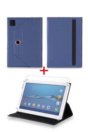 Velvoria Lenovo IdeaTab S6000-H - 10.1" Tablet Uyumlu Standlı Tablet Kılıfı + Nano Ekran Koruyucu