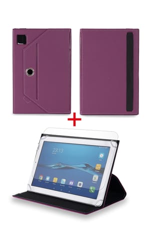 Velvoria Ezcool X5 PC 10.1" Tablet Uyumlu Standlı Tablet Kılıfı + Nano Ekran Koruyucu