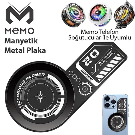 VC01 Manyetik Metal Halka - Telefon Soğutucu Manyetik Tüm modeller-(5775)