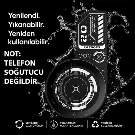 VC01 Manyetik Metal Halka - Telefon Soğutucu Manyetik Tüm modeller-(5775)