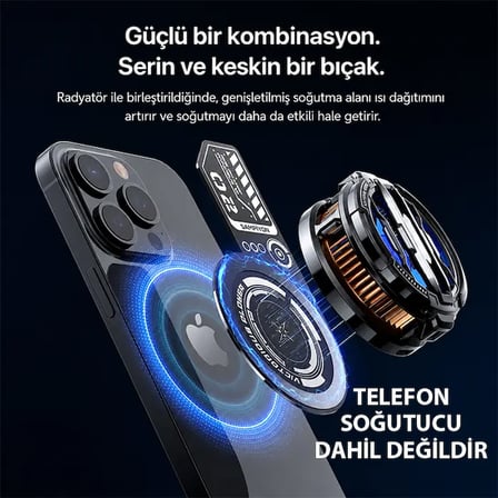 VC01 Manyetik Metal Halka - Telefon Soğutucu Manyetik Tüm modeller-(5775)