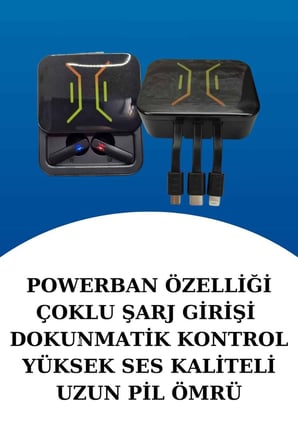 Dijital Göstergeli Bluetooth Kulaklık ve Bildirim Görebilen Akıllı Saat Alarm v
