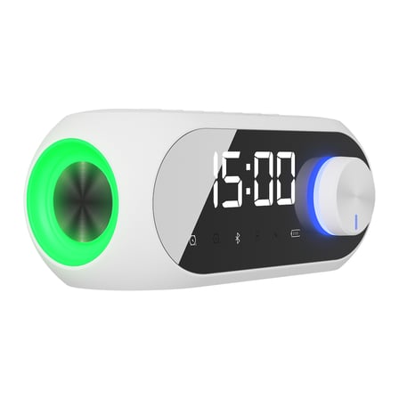 MIKADO MD-W7 Beyaz 5W FM Radyo USB AUX Bluetooth Kablosuz Taşınabilir 1200mAh Bata