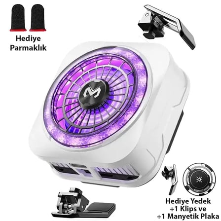 CX21 18W Manyetik Telefon Soğutucu RGB Işıklı Yarı İletken Buz Soğutmalı Mob