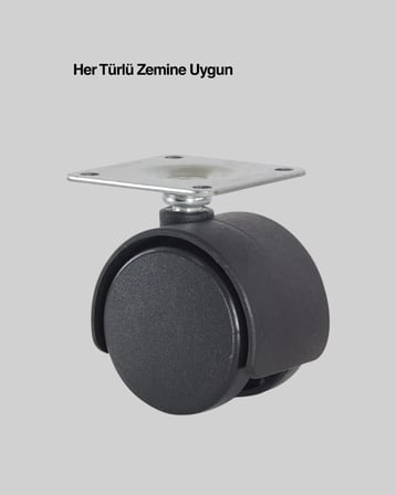 Mobilya Tekerleği 6 cm Kilitsiz Tekli Satış