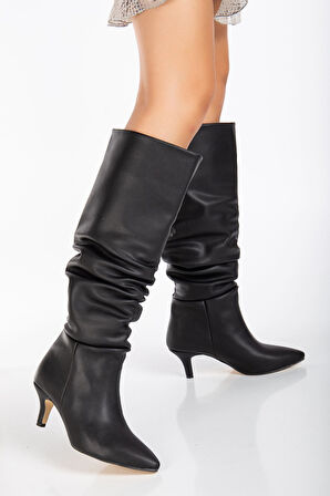 Lema Topuklu Çizme 