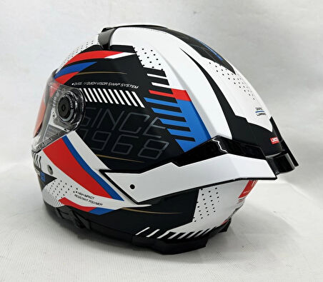 MT Kask Thunder 4sv Luminenc A7 Mat Renk - Şefaf Vizörlü  S
