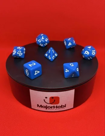 DND FRP 7’li Zar Seti – Mavi  Dungeons & Dragons Masaüstü RPG Oyun Zarı Seti