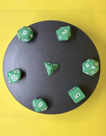 DND FRP 7’li Zar Seti – Yeşil  Dungeons & Dragons Masaüstü RPG Oyun Zarı Seti