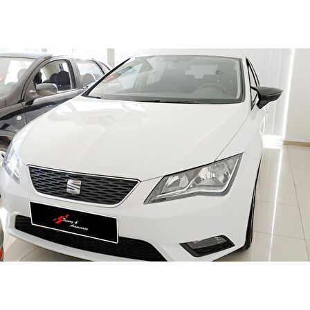 Seat Leon Mk3 Yarasa Ayna Kapağı - Parlak Siyah Abs Plastik