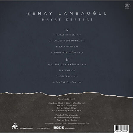 Şenay Lambaoğlu - Hayat Defteri Plak.