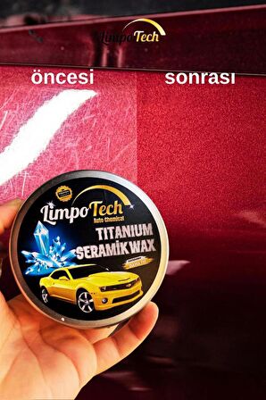 LİMPOTECH TITANIUM SERAMİK  Wax 150 Ml /seramik Katkılı Hızlı Ve Pratik Cila 500ML  waxcila