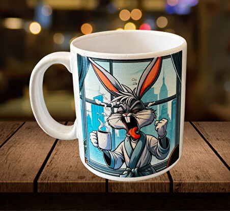 SERAMİK BARDAK AGRASİF BUNNY