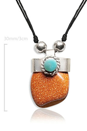 Sertifikalı Ayarlanabilir Doğal Kahverengi Yıldız Taşı Kolye