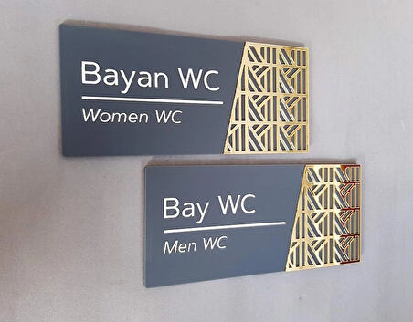 Luxury Mat Antrasit Seri WC Yönlendirme Seti