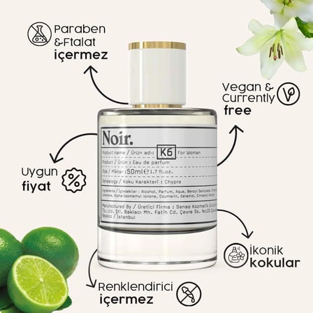 Noir. K6 Kadın EDP Parfüm 50 ML
