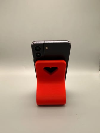 Riti Design - Cor - Kalp Pencereli Minimalist Masaüstü Telefon Tutucu
