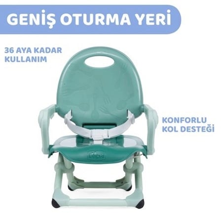 Chicco Pocket Snack Yükseltici Mama Sandalyesi - Sage
