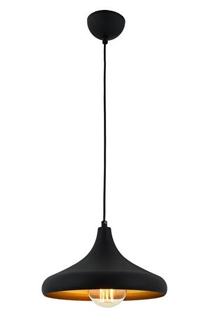 AVONNI AV-4106-M8-BSY-29 Siyah Boyalı Modern Avize E27 Metal 29cm