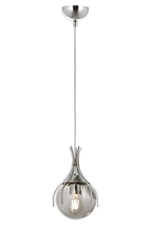 AVONNI AV-60161-1K Krom Kaplama Modern Avize E27 Metal Cam 13cm