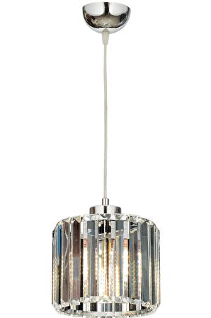AVONNI AV-65239-1K Krom Kaplama Modern Avize E27 Metal Kristal 19cm