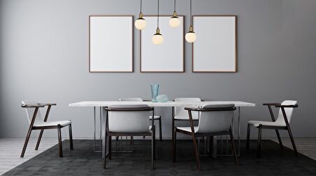 AVONNI AV-60273-4Y-BSY Siyah Boyalı Modern Avize E27 Metal Cam 80x15cm