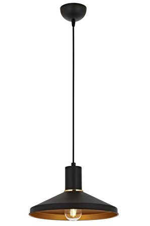 AVONNI AV-4106-M24-BSY Siyah Boyalı Modern Avize E27 Metal 30cm