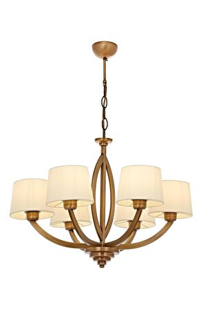 AVONNI AV-60362-6ES Eskltme Kaplama Modern Avize E27 Metal Cam 65cm
