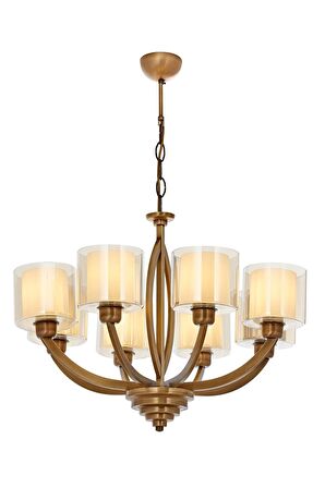 AVONNI AV-60362-8E Eskitme Kaplama Modern Avize E27 Metal Kumaş 65cm