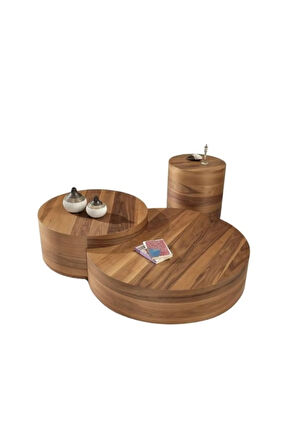 Walnut Ceviz Orta Sehpa Takımı