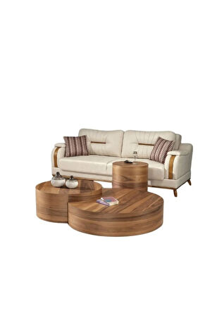 Walnut Ceviz Orta Sehpa Takımı