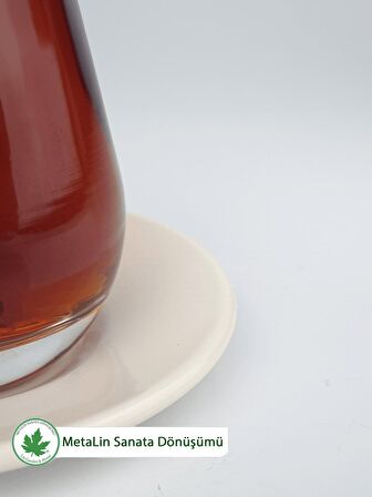 12'li Metal Çay Tabağı LN1110