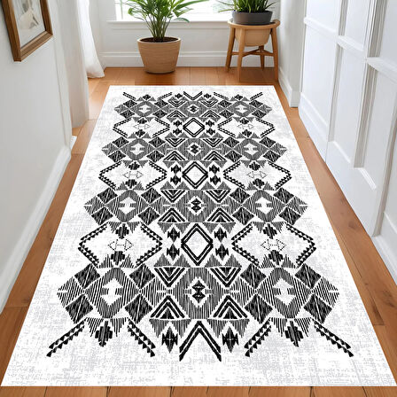 Eliana Home Dijital Baskı Yıkanabilir Kaymaz Taban Salon Halısı Ve Yolluk LN131-FNL436