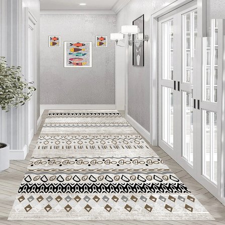 Eliana Home Dijital Baskı Yıkanabilir Kaymaz Taban Salon Halısı Ve Yolluk LN139-FNL444