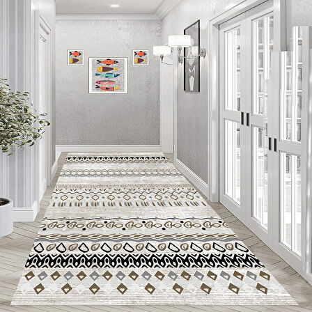 Eliana Home Dijital Baskı Yıkanabilir Kaymaz Taban Salon Halısı Ve Yolluk LN139-FNL444