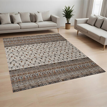 Eliana Home Dijital Baskı Yıkanabilir Kaymaz Taban Salon Halısı Ve Yolluk LN141-FNL446