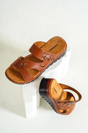 Lona Toka Detaylı Casual Terlik