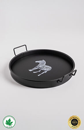 Zebra Baskılı Tepsi 26cm