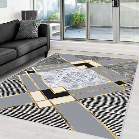 Dijital Baskı Yıkanabilir Kaymaz Taban Salon Halısı Ve Yolluk LNA0011-SD697