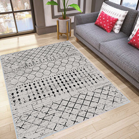 Dijital Baskı Yıkanabilir Kaymaz Taban Salon Halısı Ve Yolluk LNA0055-SD1169