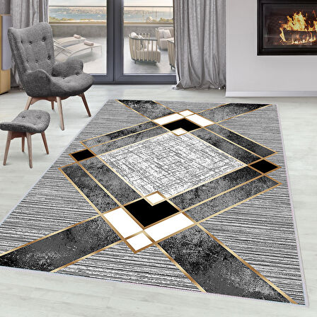 Eliana Home Dijital Baskı Yıkanabilir Kaymaz Taban Salon Halısı Ve Yolluk  LNA0062-sm16