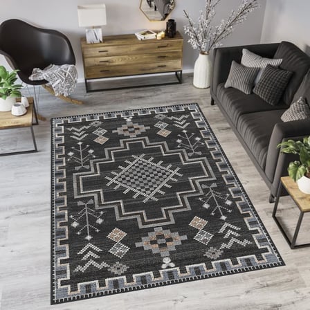 Dijital Baskı Yıkanabilir Kaymaz Taban Salon Halısı Ve Yolluk LNA0070-SD806